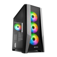 sharkoon tg7m rgb cristal templado usb 32 negra