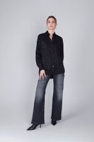 camisa de popelina con micro tachuelas black