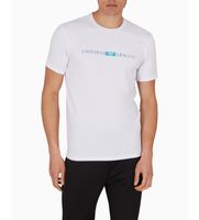 emporio armani para hombre em000379af10774 camiseta mini logo blanco s casual algodon manga corta