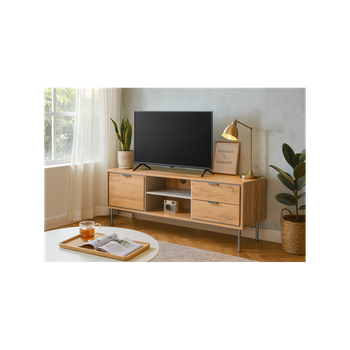 Mueble Para Televisión Con Puerta Y Cajones Funcionales