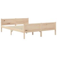 estructura de cama de madera de pino maciza 140x200 cm