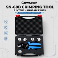 juego de herramientas de crimpado con mecanismo de trinquete sn-68b con insertos de resorte para terminales dupont de 63 mm xh25396 alicates de crimpado para conectores automotrices