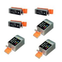 compatible multipack canon bci-15kc 3 full sets ink cartridges 6 pack