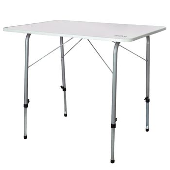 Mesa Plegable Camping Altura Regulable, 80x60x50/69 Cm, Malva