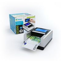 detector billetes falsos yatek ec500 con bateria y lampara uv verifica cheques y tarjetas compatible con nuevos billetes de euro