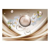 papel pintado 3d - golden abstract 350x245 cm