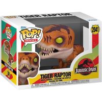 figura coleccionable funko pop tiger raptor jurassic park vinilo chibi