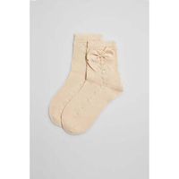 ysabel mora calcetines calcetines calados infantiles algodon beige para nina