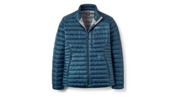 Chaqueta de pluma rab microlight azul  hombre