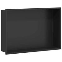 nichos de ducha negro 45 x 30 x 95 cm acero inoxidable vidaxl