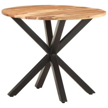 Mesa Auxiliar De Madera Maciza De Acacia 68x68x56 Cm Vidaxl