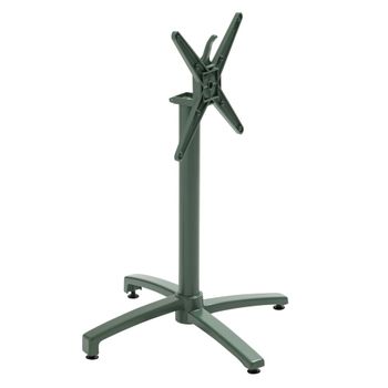 Pata de mesa basculante 72 cm en aluminio verde oscuro