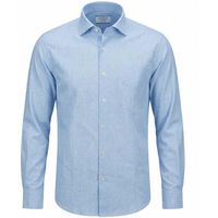 archivium camisa manga larga sr11ca net linen-240 light blue para hombre