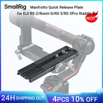 Placa de liberación rápida SmallRig Manfrotto para estabilizadores DJI RS 2/Ronin-S/ RS 3/ RS 3 Pro/RS4/RS4 Pro, placa extendida de cámara 3031B