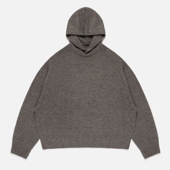 MKI MIYUKI ZOKU Ribbed-Knit Hoodie - S