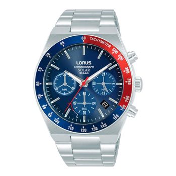 Lorus Reloj Hombre Caja De Acero Pulsera Acero De Color Plata Resistente Al Agua 10 Atm