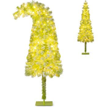 Árbol De Navidad Nevado Con Luces Costway (216 Puntas De Ramas - 150 Cm)