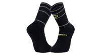 calcetines de running  strong reflect  strong  bv sport negro amarillo