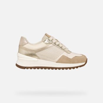 GEOX Desya Mujer Blanco Lechoso/dorado Claro