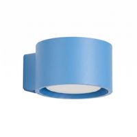 aplique azul claro aluminio alt 6 cm