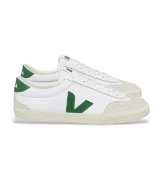 VEJA para mujer. VO0103525 Zapatillas Volley blanco, verde (38), Plano, Ante, Cordones, Casual