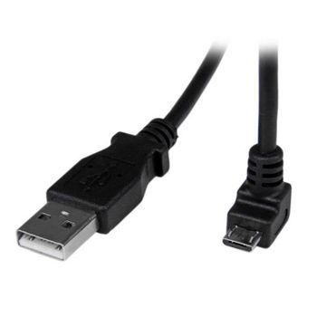 Cable USB a Micro USB 2 m StarTech.com en ángulo inferior Negro