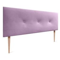 dhome cabecero de terciopelo liso con botones 160x115 con patas camas 150160 - rosa
