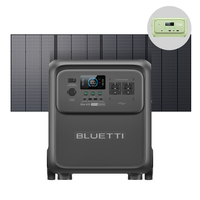 bluetti elite 400 estacion portatil con panel solar 200w 3840wh 2600w ca 3900w pico ruedas hogar cortes rv y camping