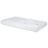 manta de poliester blanco crema 200 x 220 cm colcha cubrecama suave kandilli