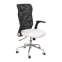 silla de oficina minaya similpiel blanco