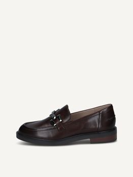 CAPRICE Slipper, brown, made of Leather with Block heel, Size 42