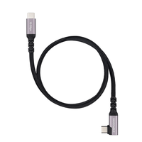 nanocable cable usb-c 32 gen2 acodado 100w 3 m