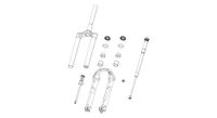 cartucho de aire rockshox boxxer 38mm
