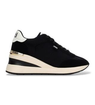 Xti para mujer. 14636503-NEGRO Zapatillas 146365 negro (41), Tela, 5 a 8cm, Cordones, Casual