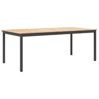 mesa de comedor natural 200 x 100 x 75 cm madera de pino macizo vidaxl