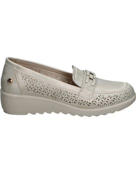 Mocasines Con Cuña Amarpies Atl30118 En Color Plata 41