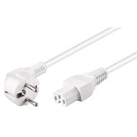 goobay cable de alimentacion c15 2m blanco