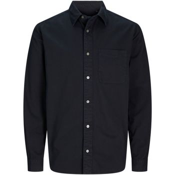 Jack & Jones Camisa manga larga 12265753 JPRCCDOVER TWILL L/S SHIRT SN BLACK BEAUTY para hombre