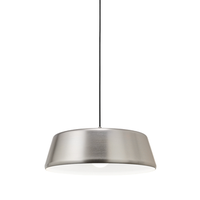 blanca - lampara colgante niquel 1xe27 max 1x60w ip20 - lampara de techo con diseno moderno en aluminio - casquillo e27