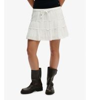 superdry para mujer w7210424a falda tiered blanco l casual algodon