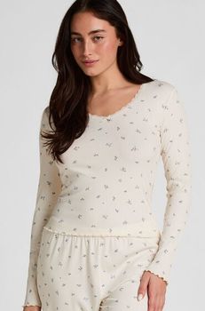 Hunkemöller Top de Pijama Daisy Blanco