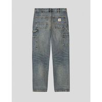 carhartt jeans pantalon single knee pant blue worn para hombre