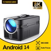 proyector magcubic hy450c 8k 4k nativo 1080p ultra corta distancia 900ansi allwinner h726 auto offset bt54 wifi6 asistente de voz