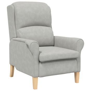 Sillón Gris Claro Tela Ergonómico Estándar Contemporáneo Comodidad Cfw713930