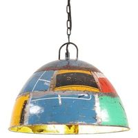 vidaxl lampara colgante vintage 25 w multicolor redonda 41 cm e27