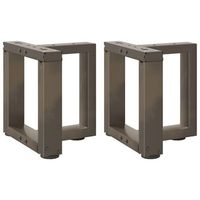 patas para mesa de centro en forma de t 2 unidades color negro 30 x 25 x 30-31 cm acero vidaxl