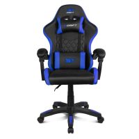 silla gaming drift dr35 negra azul respaldo reclinable cojines ergonomicos