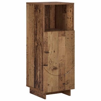 Mueble De Cuarto De Baño Madera Envejecida 36,5 X 38 X 95 Cm Vidaxl