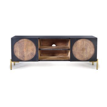 Mueble Tv De Madera De Mango Y Metal
