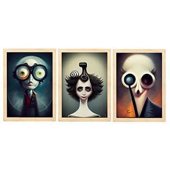 Burton Style Animal Illustrations And Posters Inspired By Burtons Dark And Goth Art Interior Design And Decoration Sets Collection 11 Nacnic